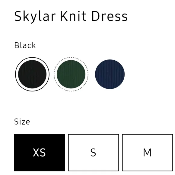 Reformation - Skylar Knit Dress Sleeveless Mini - XS Black - Picture 3 of 10